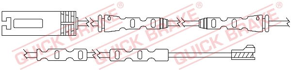 Czujnik zużycia klocka